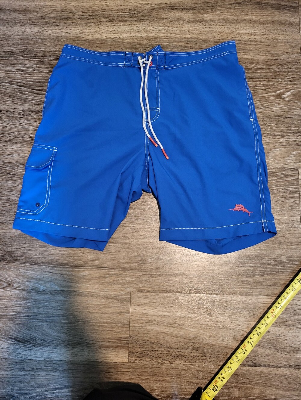 Tommy Bahama Royal Blue Swim Board Shorts with Coral Logo